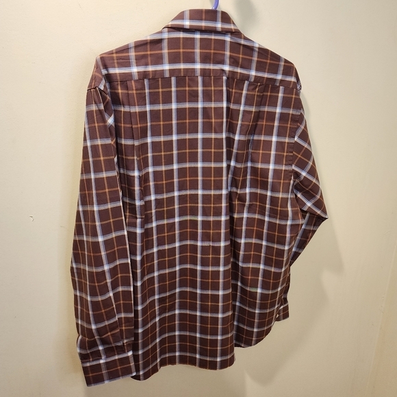 Pierre Cardin plaid casual button Down shirt size L - Picture 2 of 11